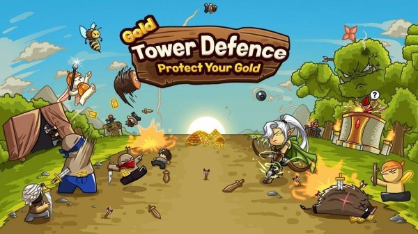 Gold Tower Defense: Protect Gold TD Game - Strategy Game