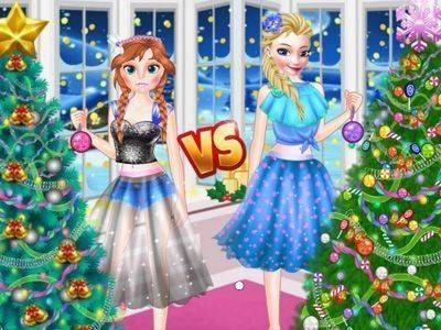 Ellie VS Annie Christman Tree Online Puzzle Game