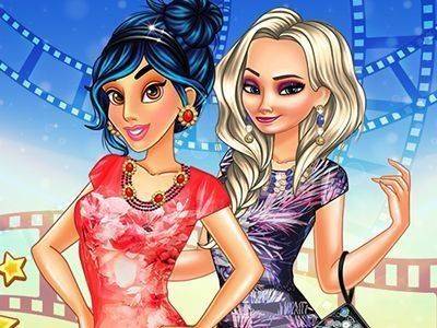Princesses Movie Rehearsal Online Dress Up Game
