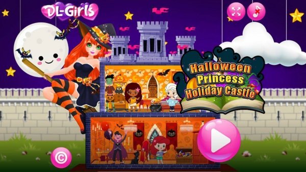 Halloween Princess Holiday Castle: Castle Decoration Game - Design Game
