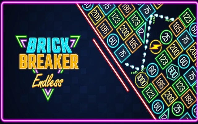 Brick Breaker Endless - Neon Arcade Game