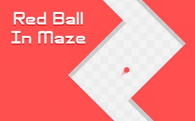 Red Ball In Maze: Puzzle Arcade Challenge