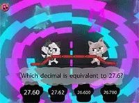Cat Math Tug-of-War Puzzle